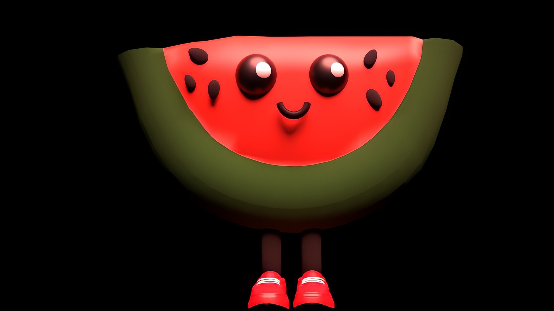 ArtStation - Cutest scary watermelon