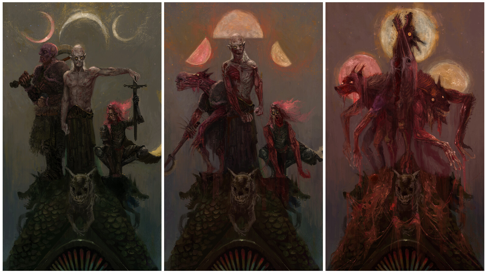 "The Wolfen"
Art Direction by Mary Gumport
Jotunnkin design was done by Dave Rapoza
The transformation process is based on work done Sheri Groleau -- @extra_vertebrae on twitter