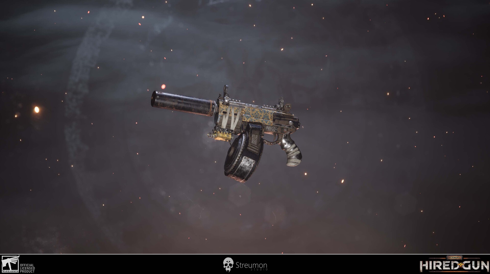 ArtStation Necromunda Hired Gun Autopistol Escher's Kiss