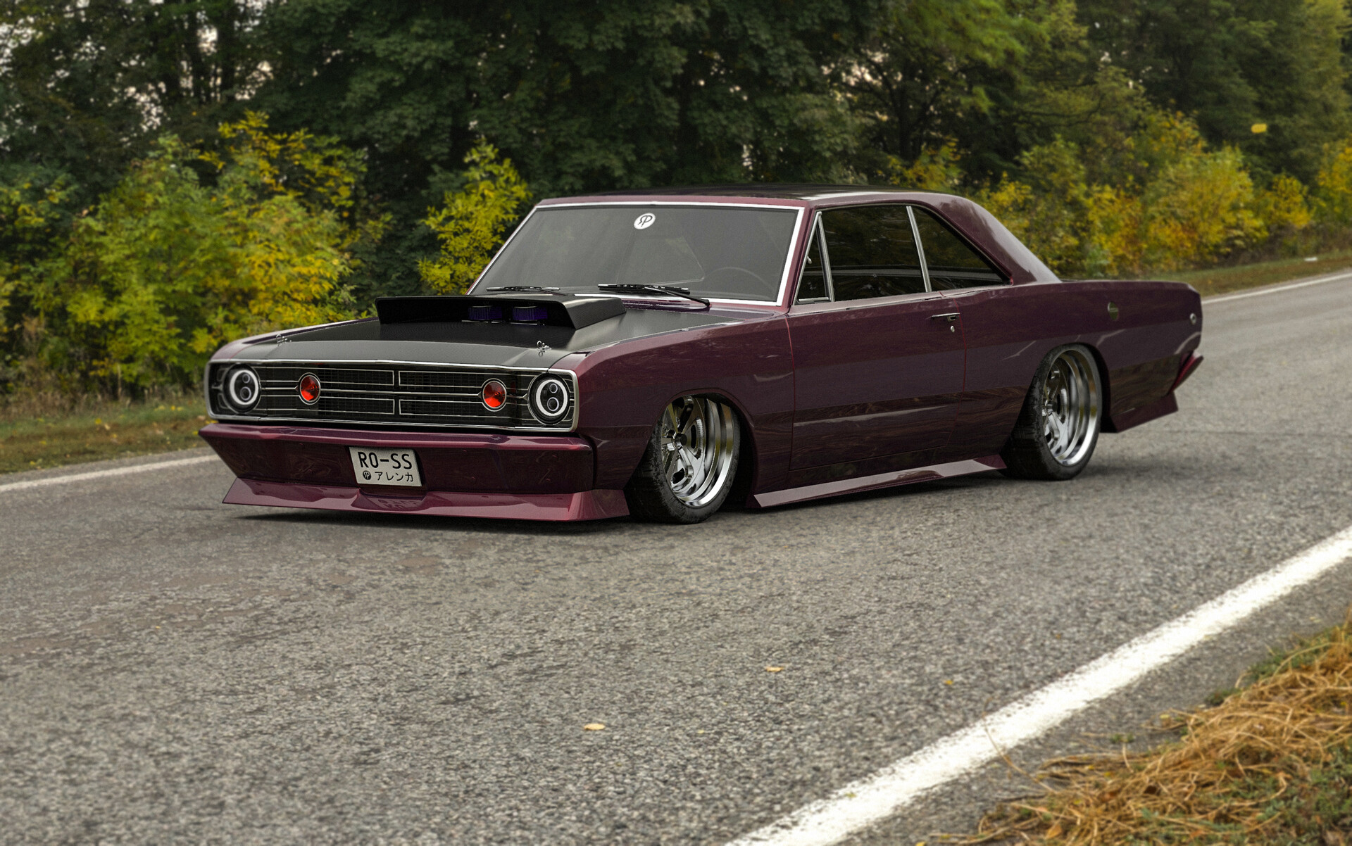 ArtStation - Dodge Dart slammed