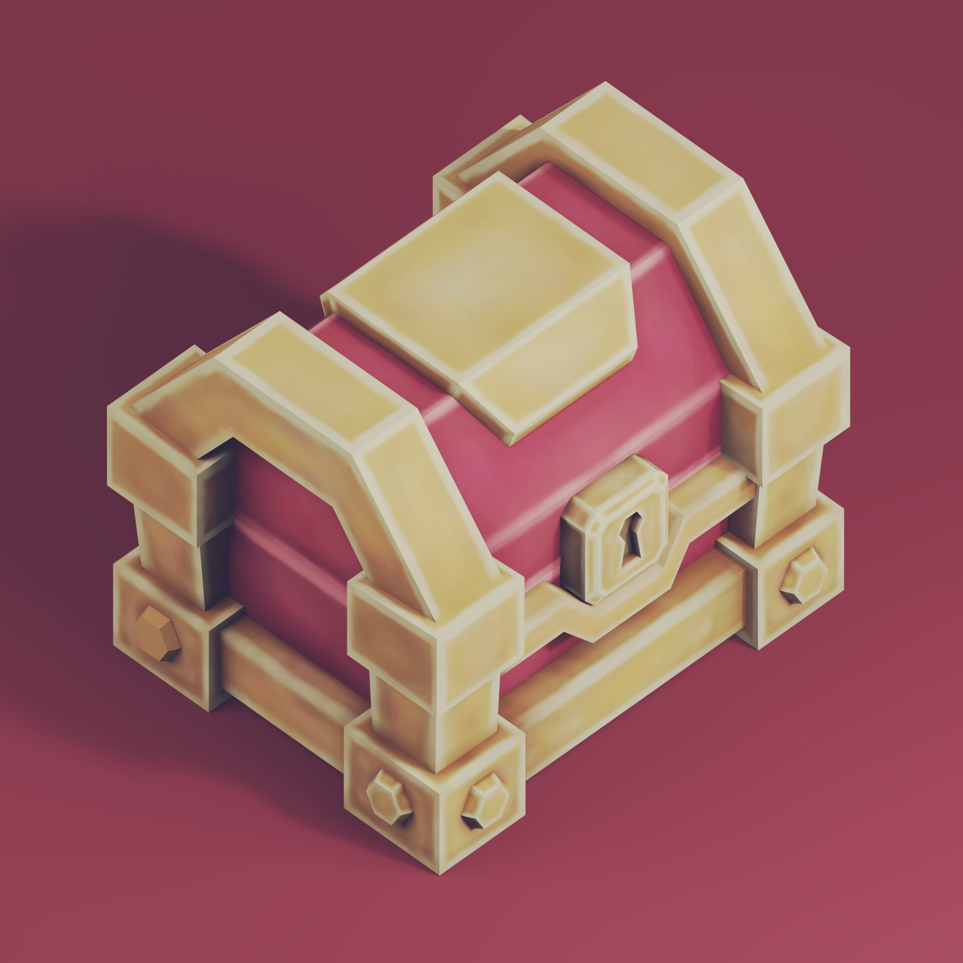 The Oozy Artist Low Poly Royal Chest