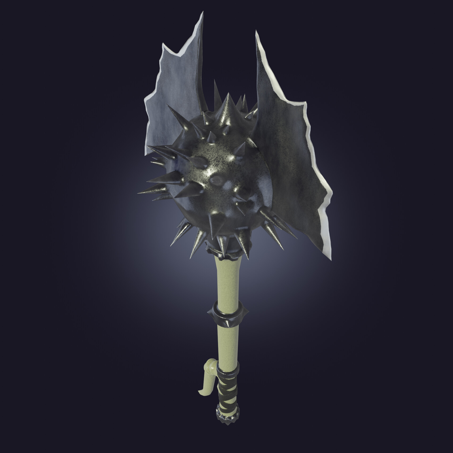 ArtStation Stylized maceaxe