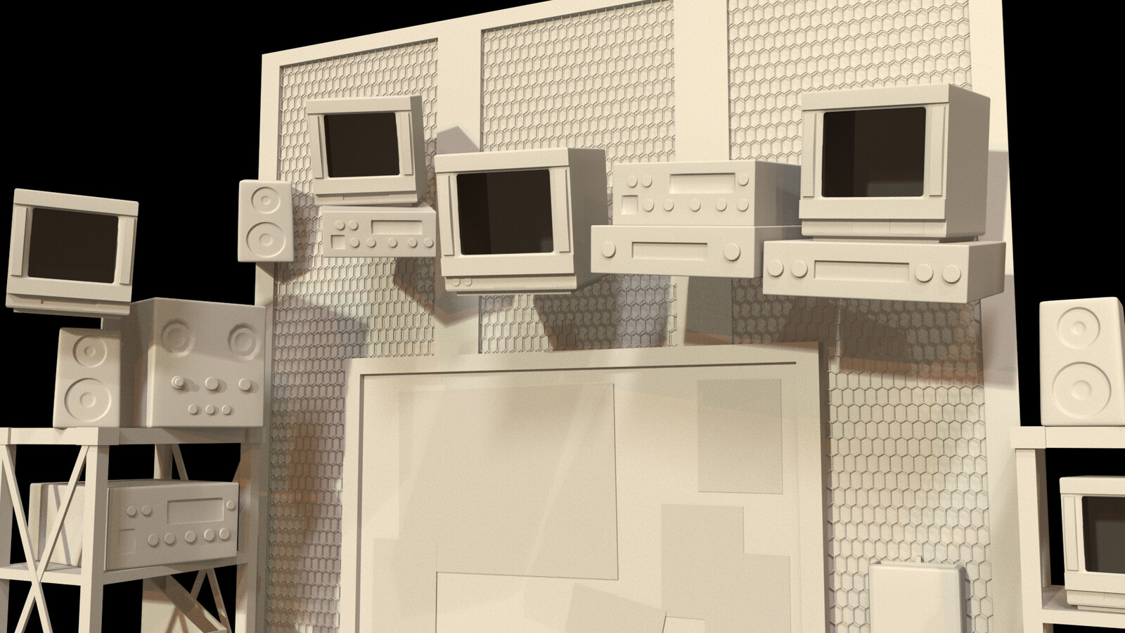 Central Hall responsible for modeling &amp; set dressing