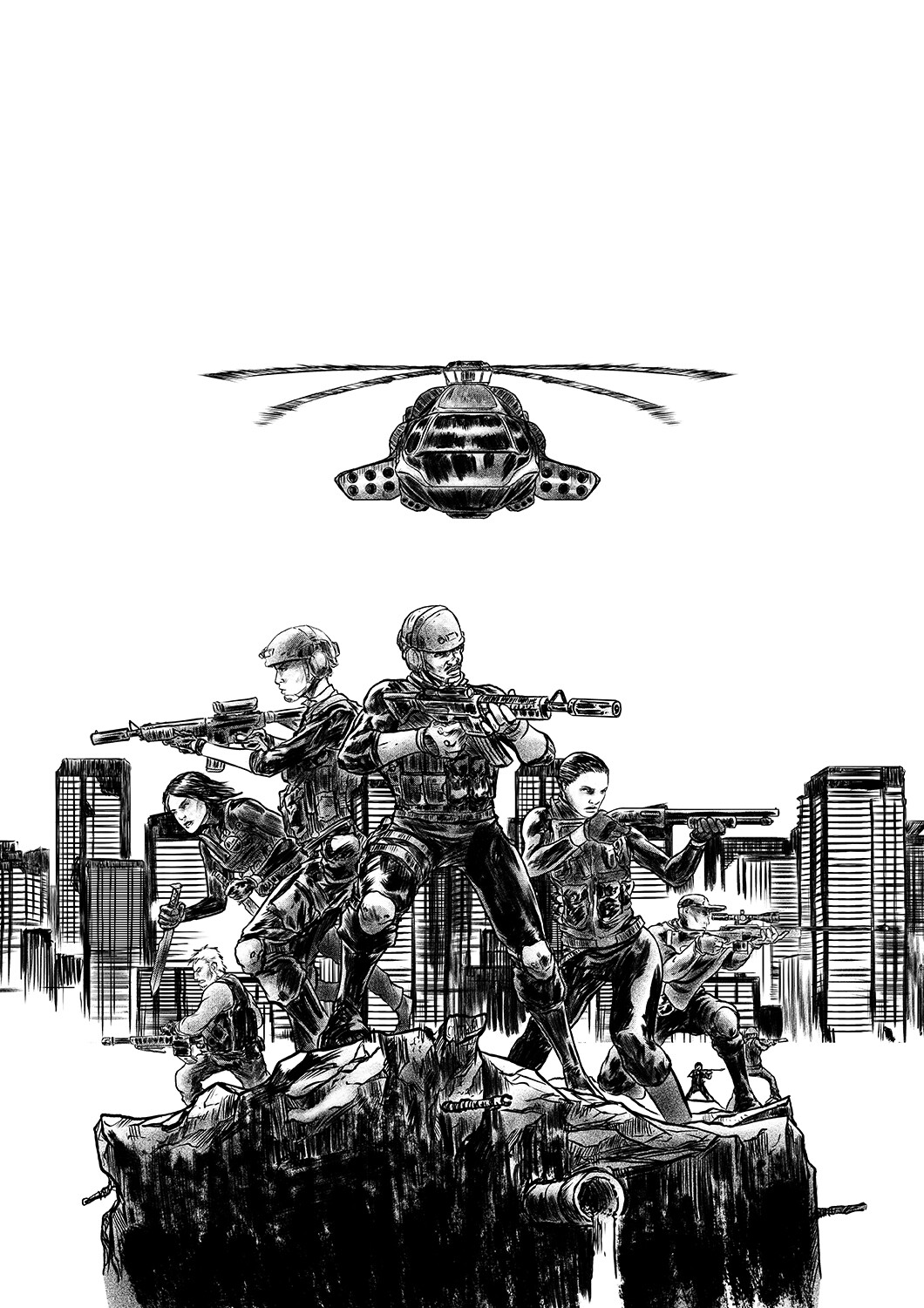 Wardogs Chronicles #1 cover ink