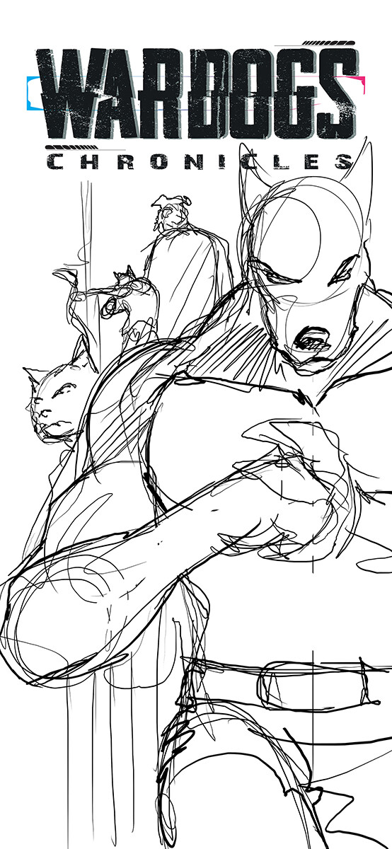 Wardogs Chronicles #5 cover sketch