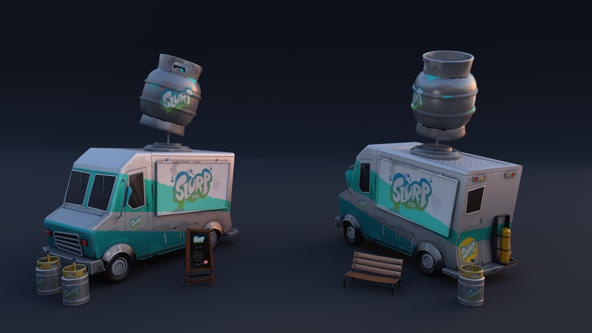 ArtStation Fortnite Slurp Truck Concept