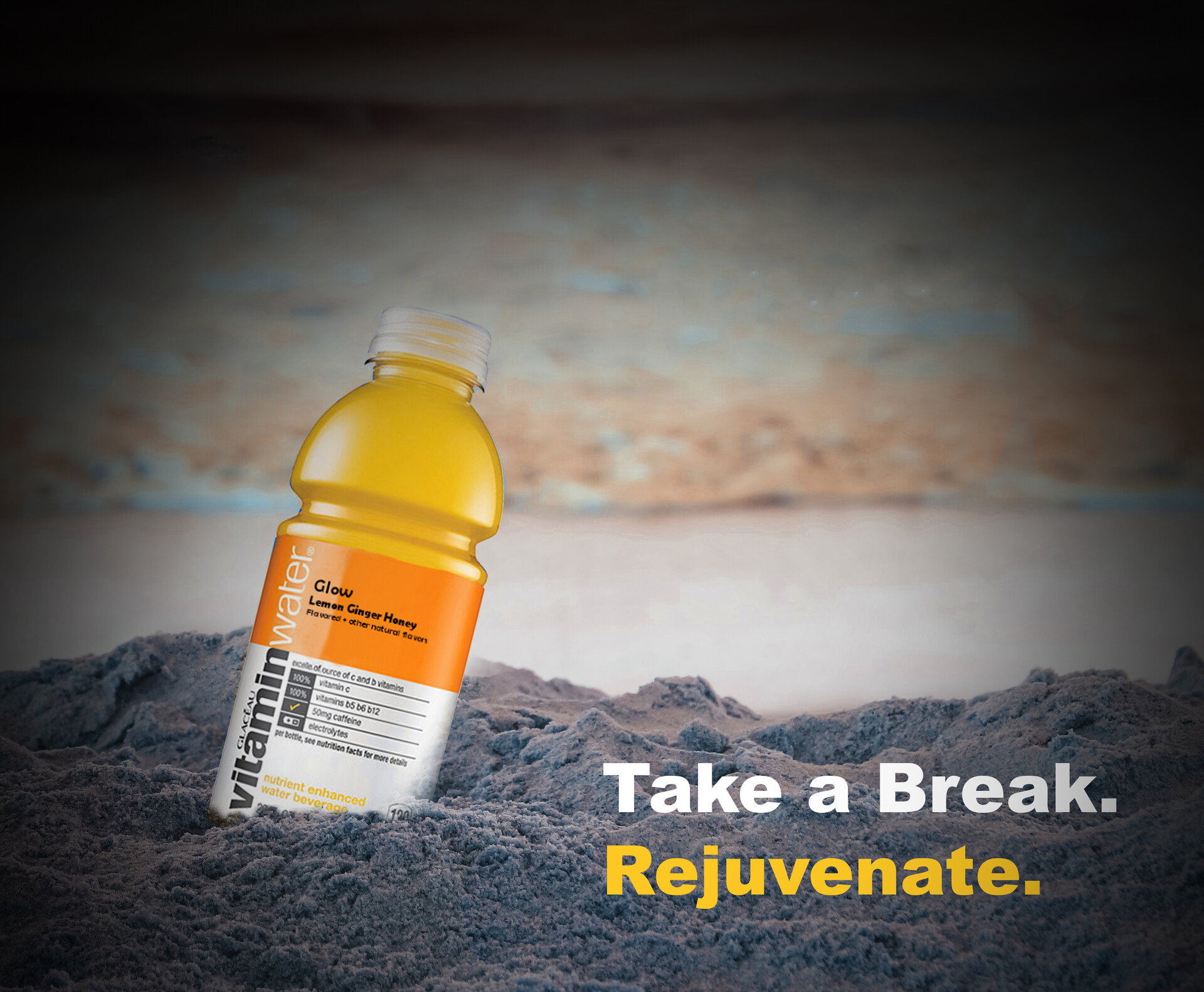 Artstation Mock Up Vitamin Water Add Brand Communication Amythyst Morris