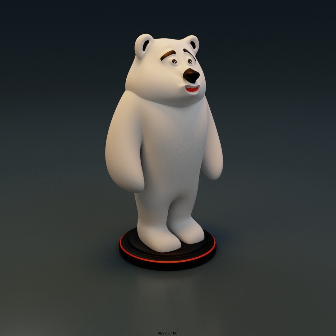 ArtStation - Bear Sculpt in Blender