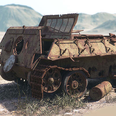 Ryzhkov 3d models 02 t 34 85 chassis rusted