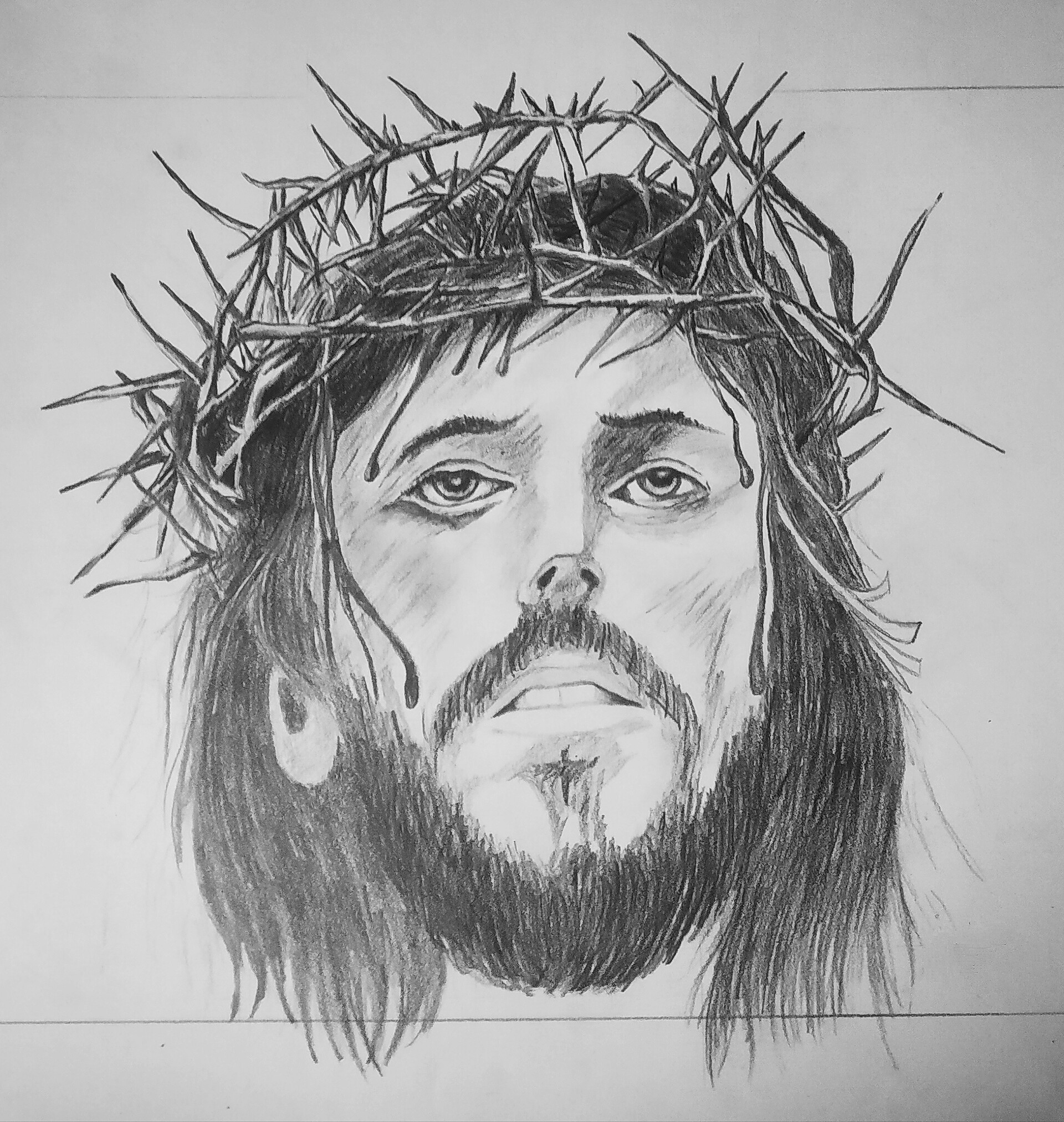 ArtStation - Jesus Christ drawing