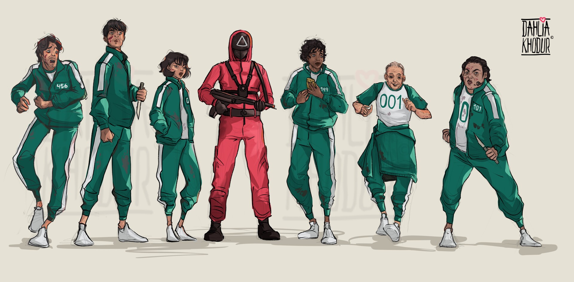 ArtStation - Squid Game characters dev