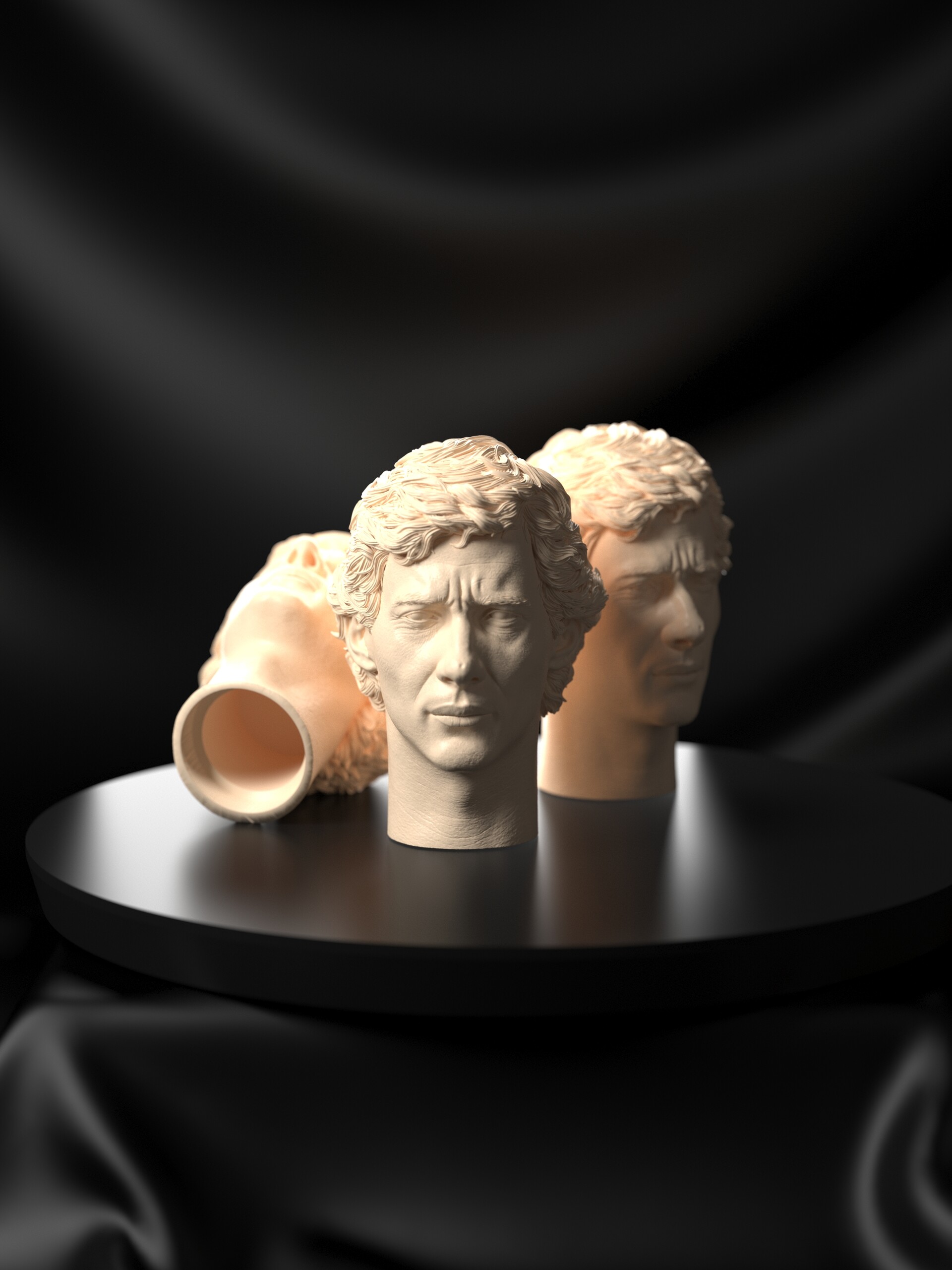 Luis Silveira - Ayrton Senna 1/6 Head Sculpt Luis Silveira - Ayrton Senna 1/6 Head Sculpt