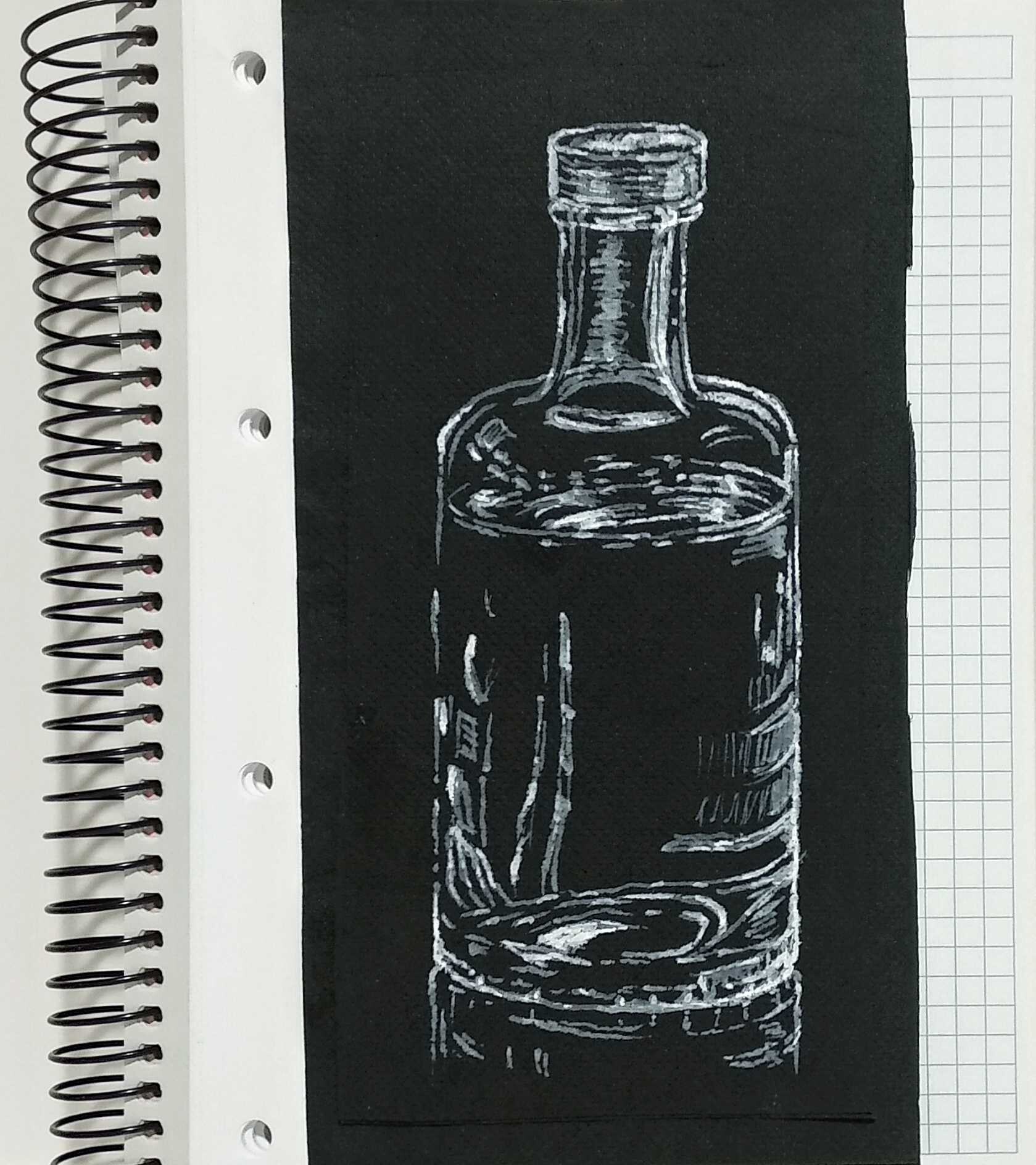 Dotwork vintage glass bottle. vector illustration of t-shirt design. tattoo  hand drawn sketch. | CanStock