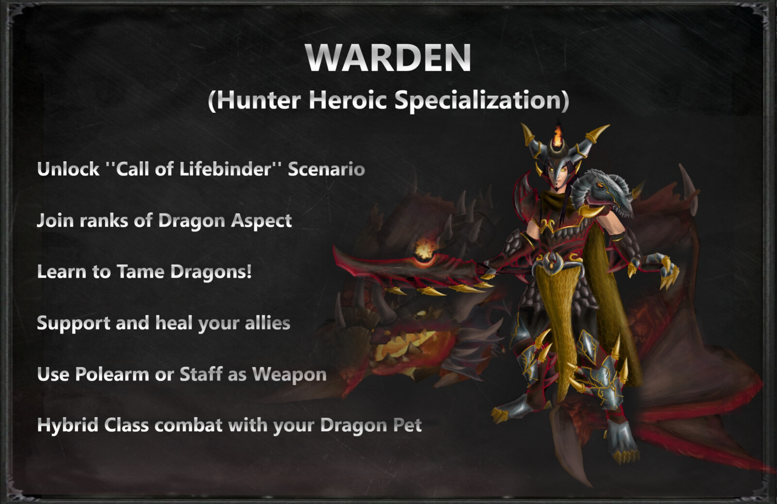 [Fan Concept] Heroic Specialization - Hunter | Warden - World of Warcraft