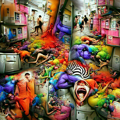Anthony schwartz colorful world of insanity