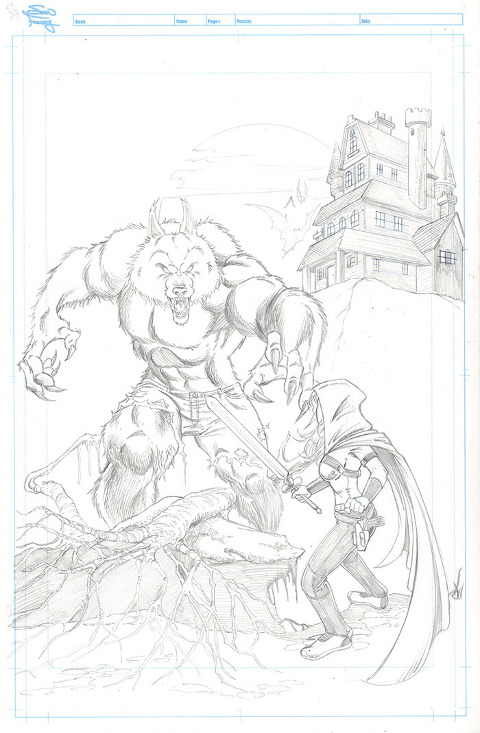 Scarlet Huntress 2021 Baltimore Yearbook

Homage to Frank Frazetta 

Pencils, inks, and colors by Sean Forney 

Scarlet Huntress copyright and registered trademark Stephanie and Sean Forney 