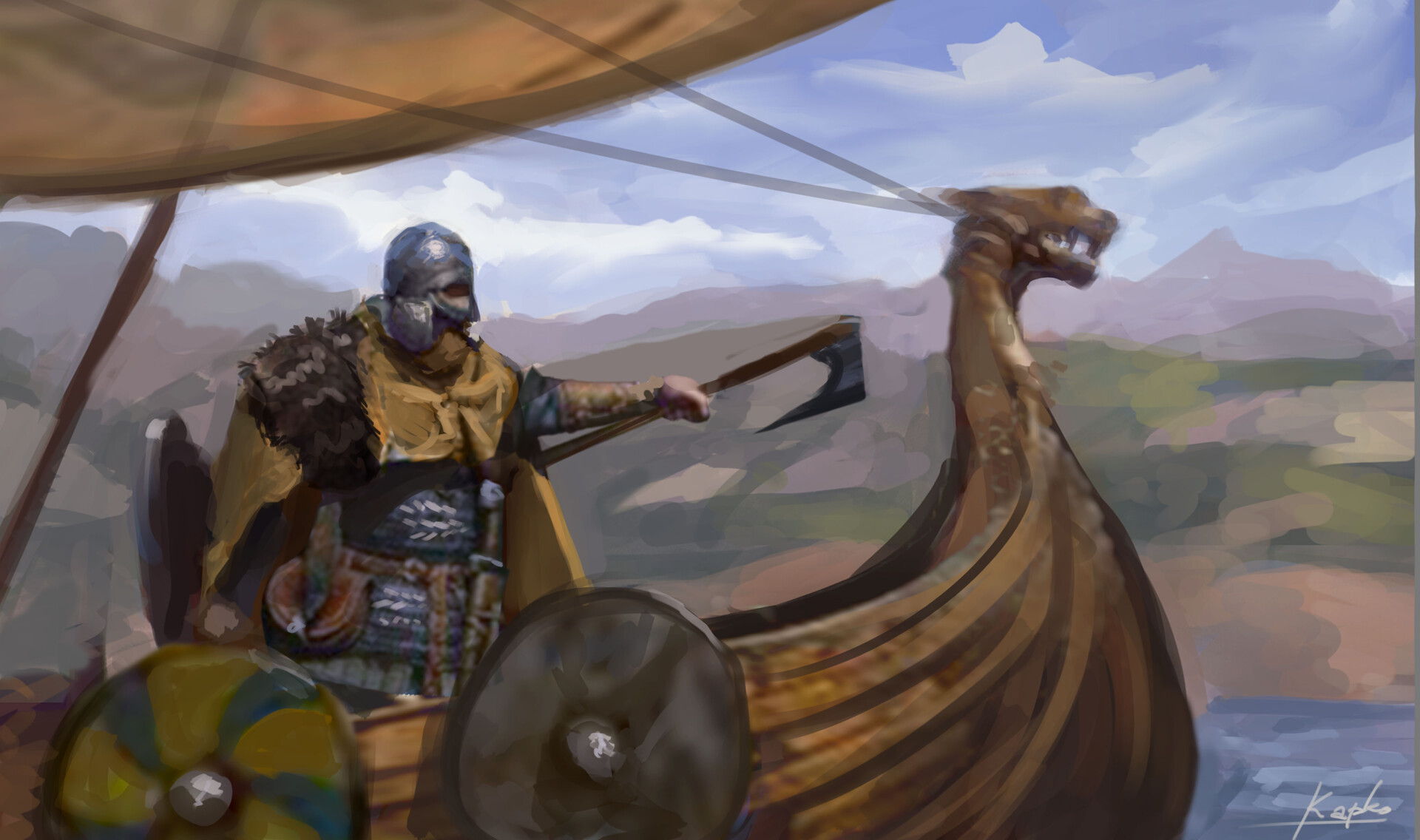 ArtStation Viking raid