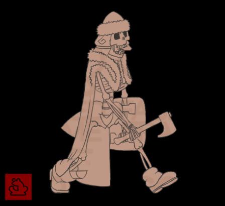 Russian Skeleton Warrior Walk