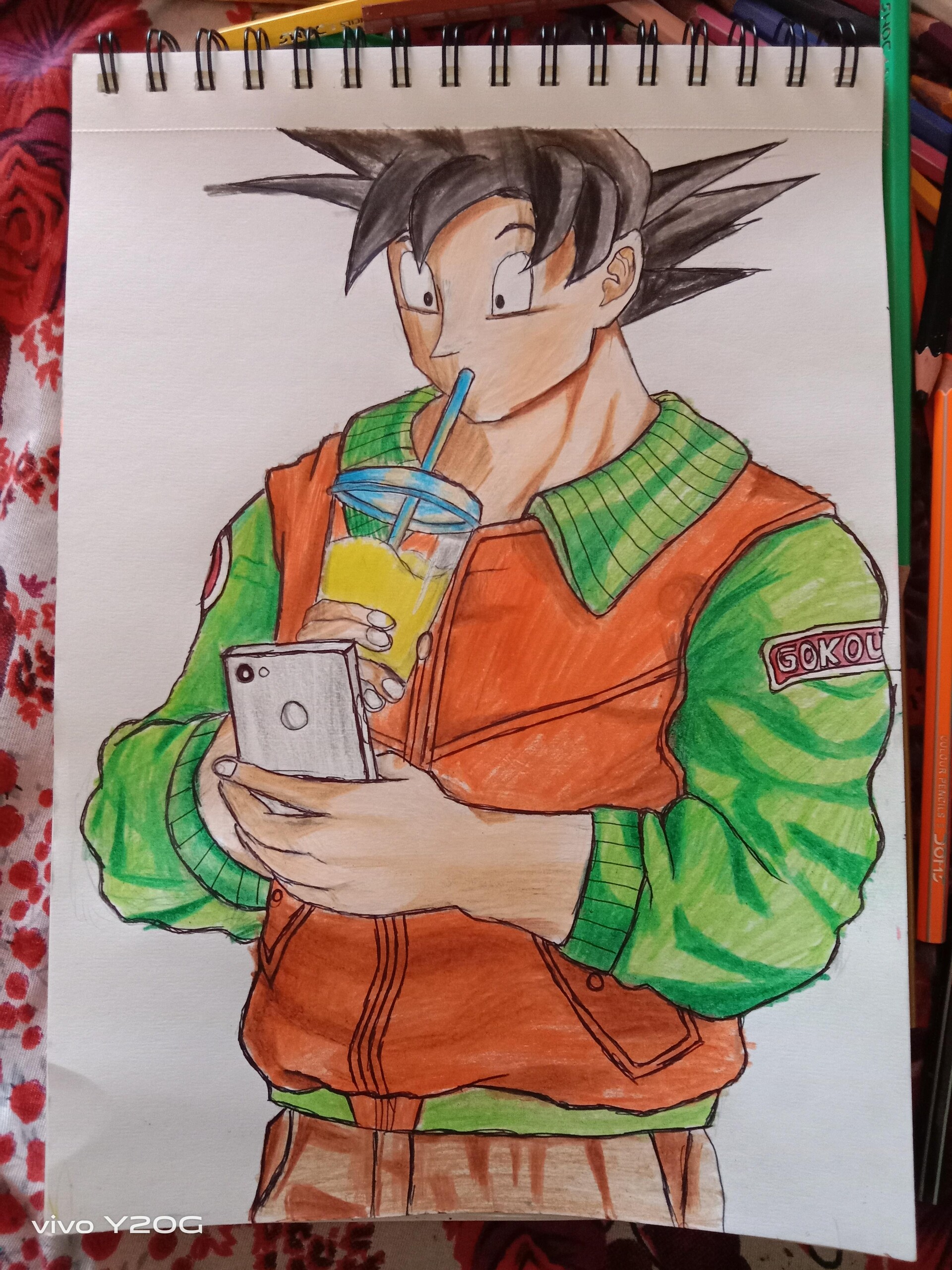 ArtStation - Old Dragon Ball Z drawing