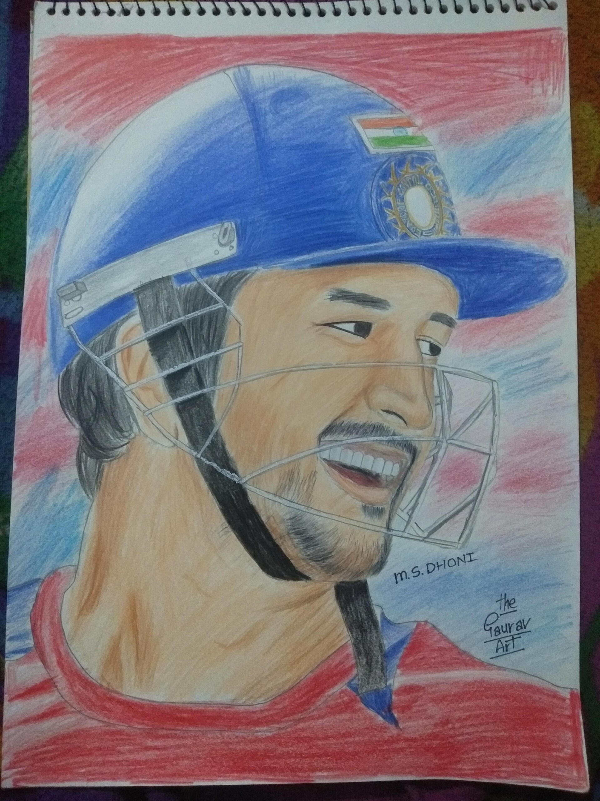 MS Dhoni Artwork| Buy High-Quality Posters and Framed Posters Online - All  in One Place – PosterGully