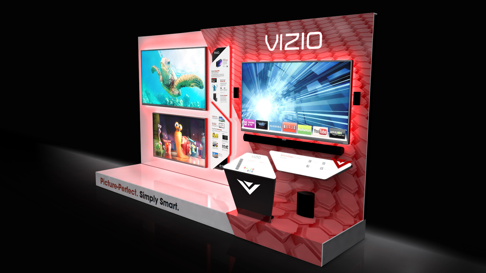 VIZIO in-store display.