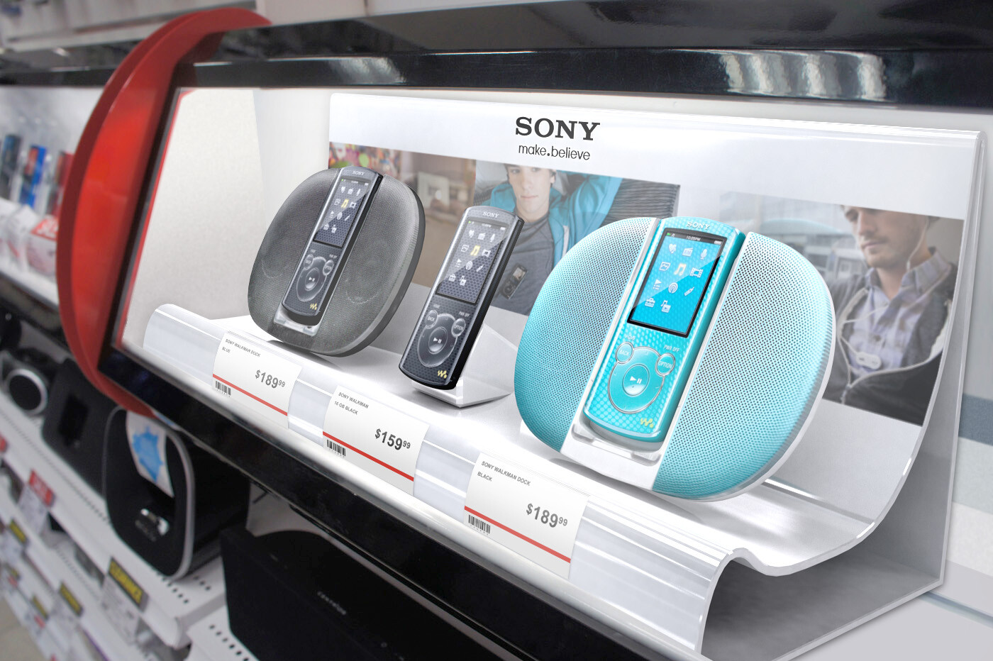 Sony Personal Audio In-Store Display for The Source