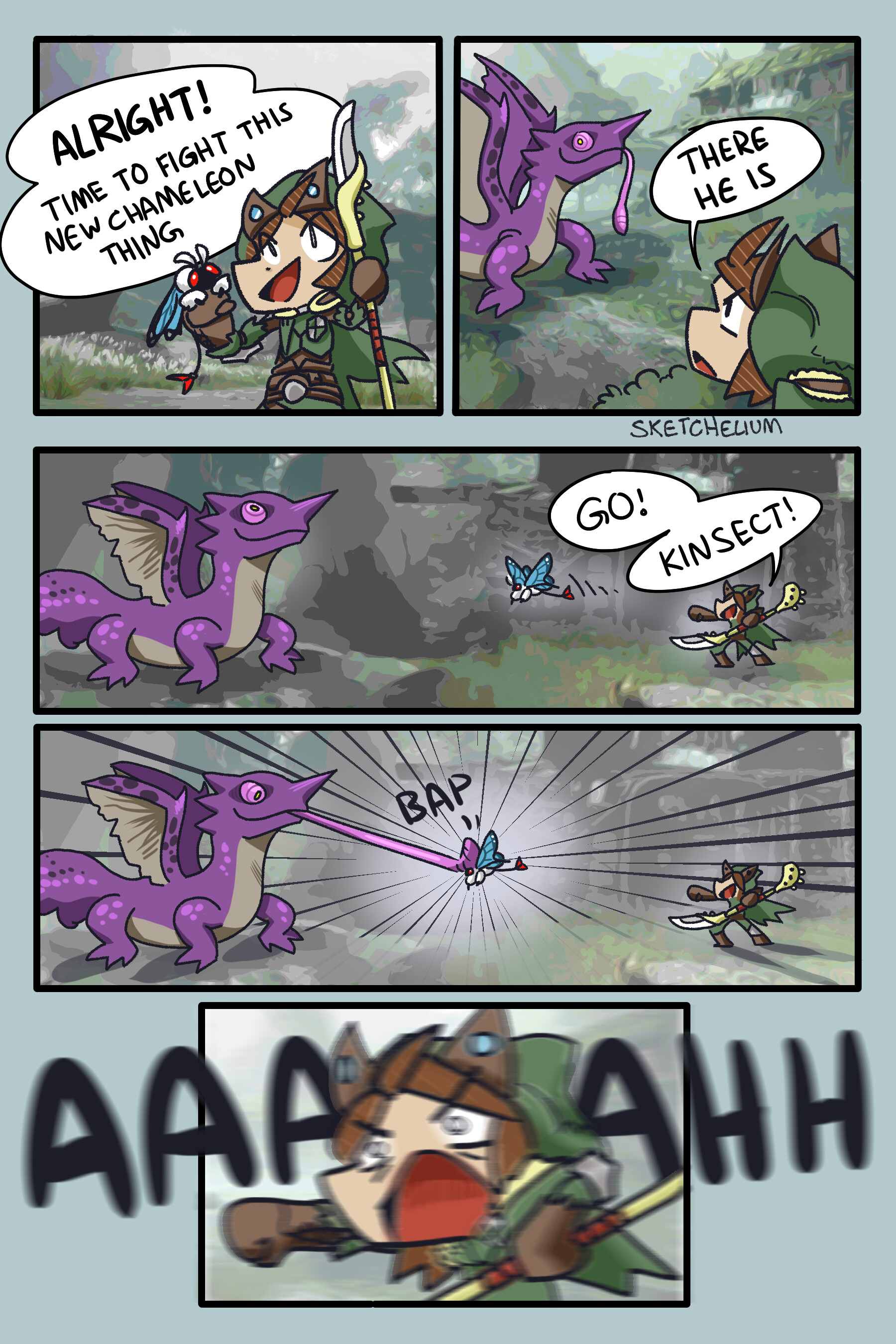 ArtStation - Chameleon (Monster Hunter Rise comic)