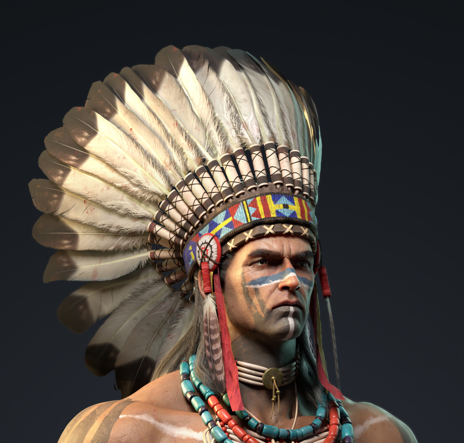 ArtStation - Indian Chief