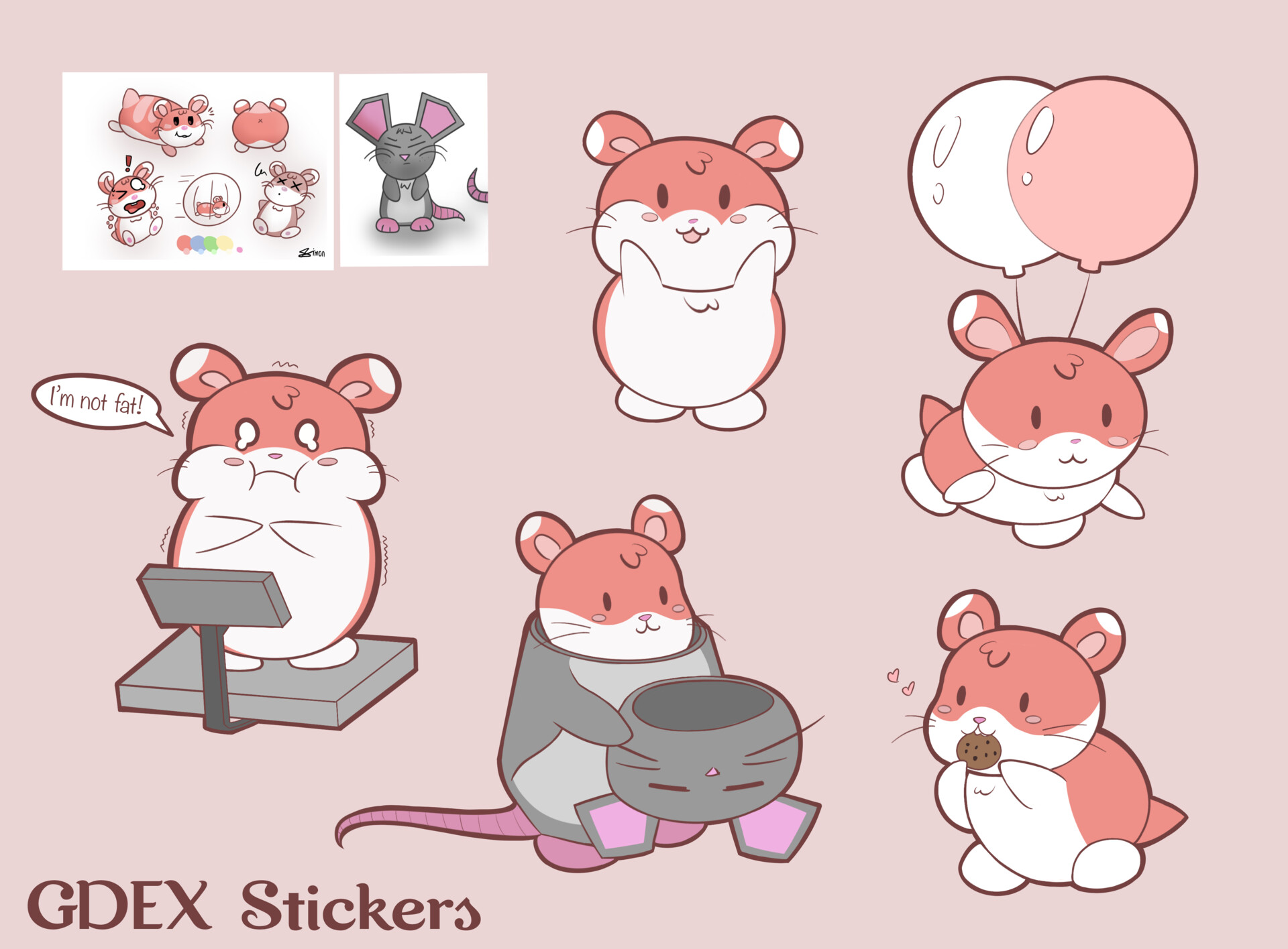 ArtStation Hamster Stickers for Hamsters Blitz