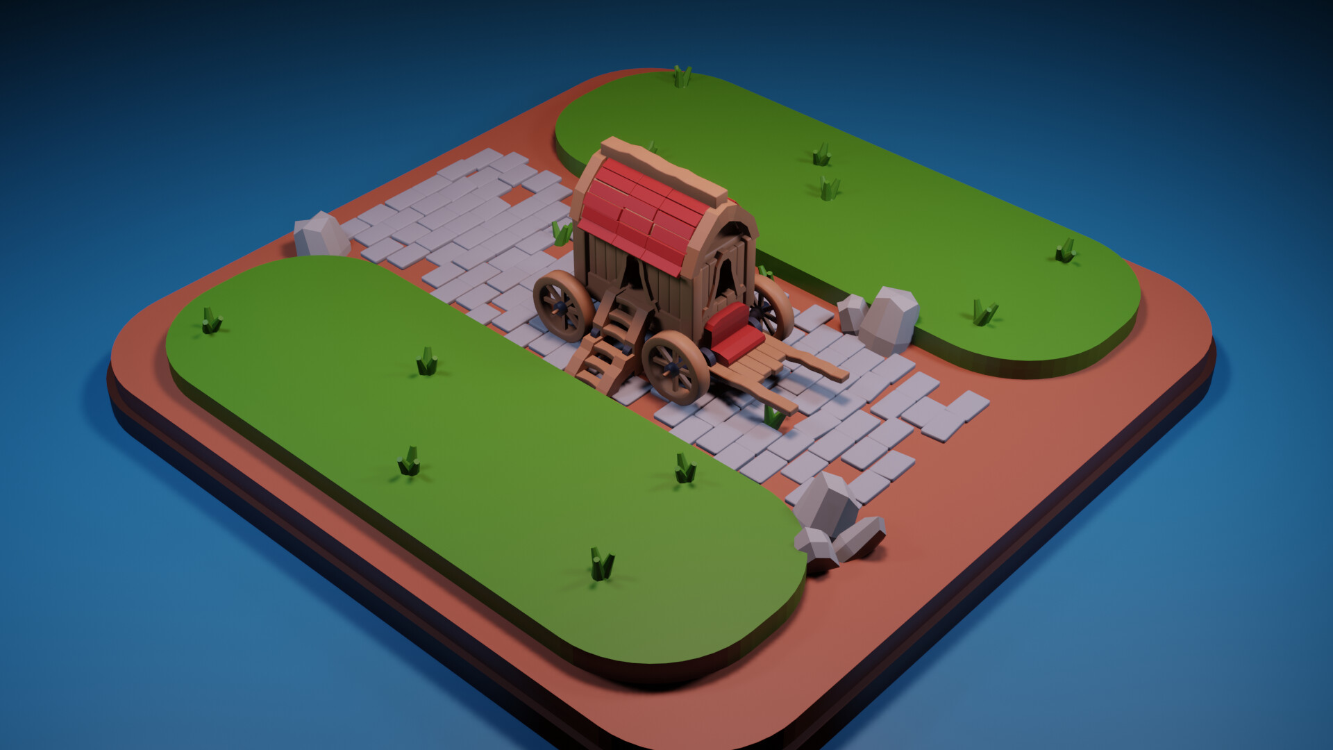 ArtStation - Wagon on road