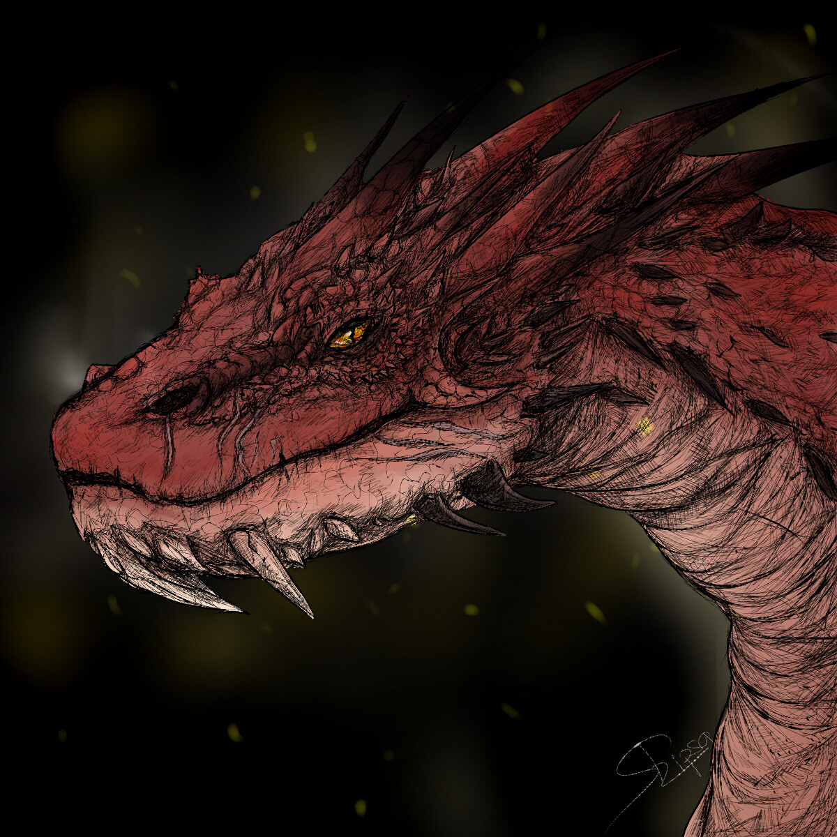 ArtStation - Smaug_Sketch