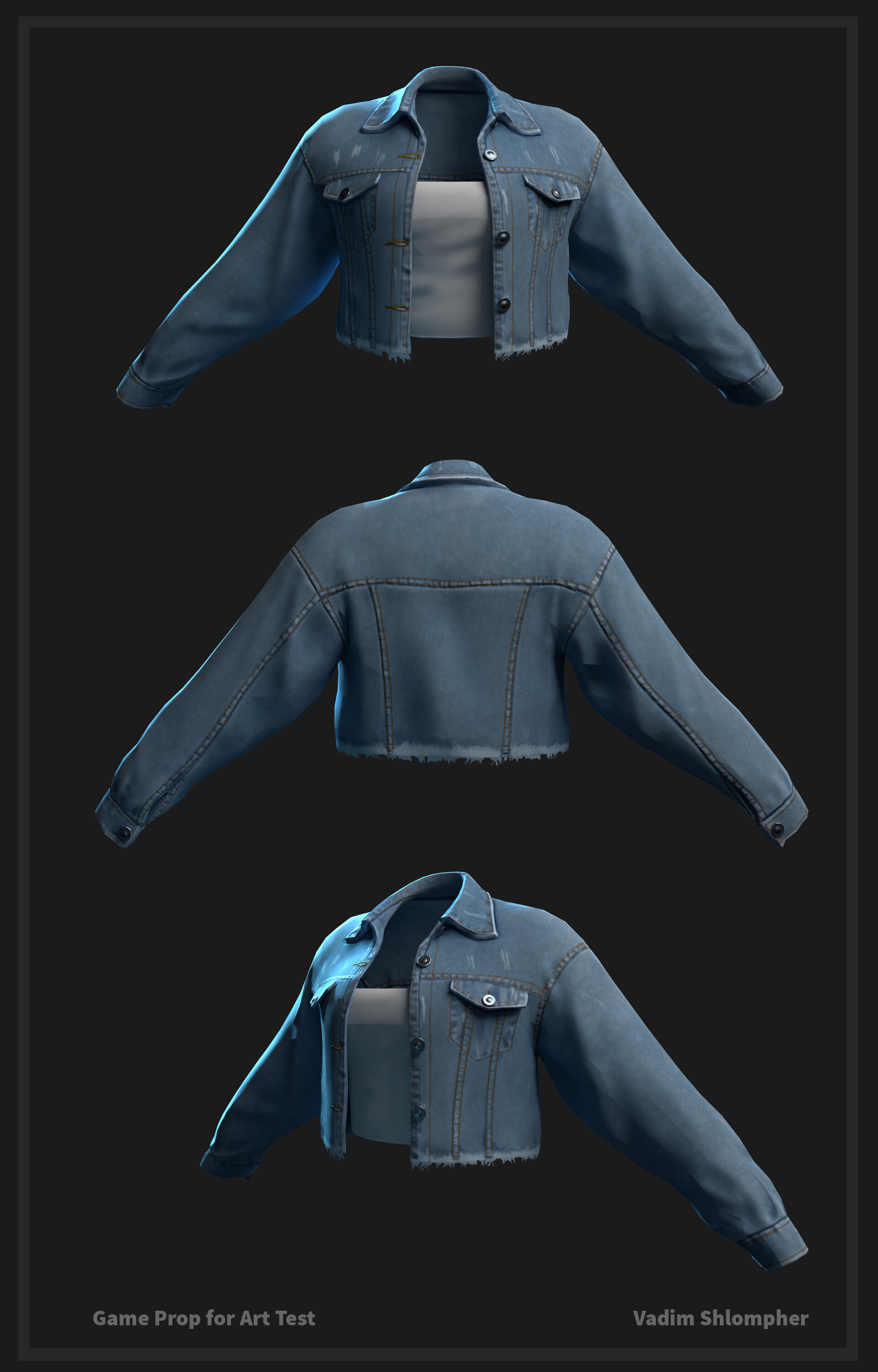 ArtStation - Denim Jacket - Art Test