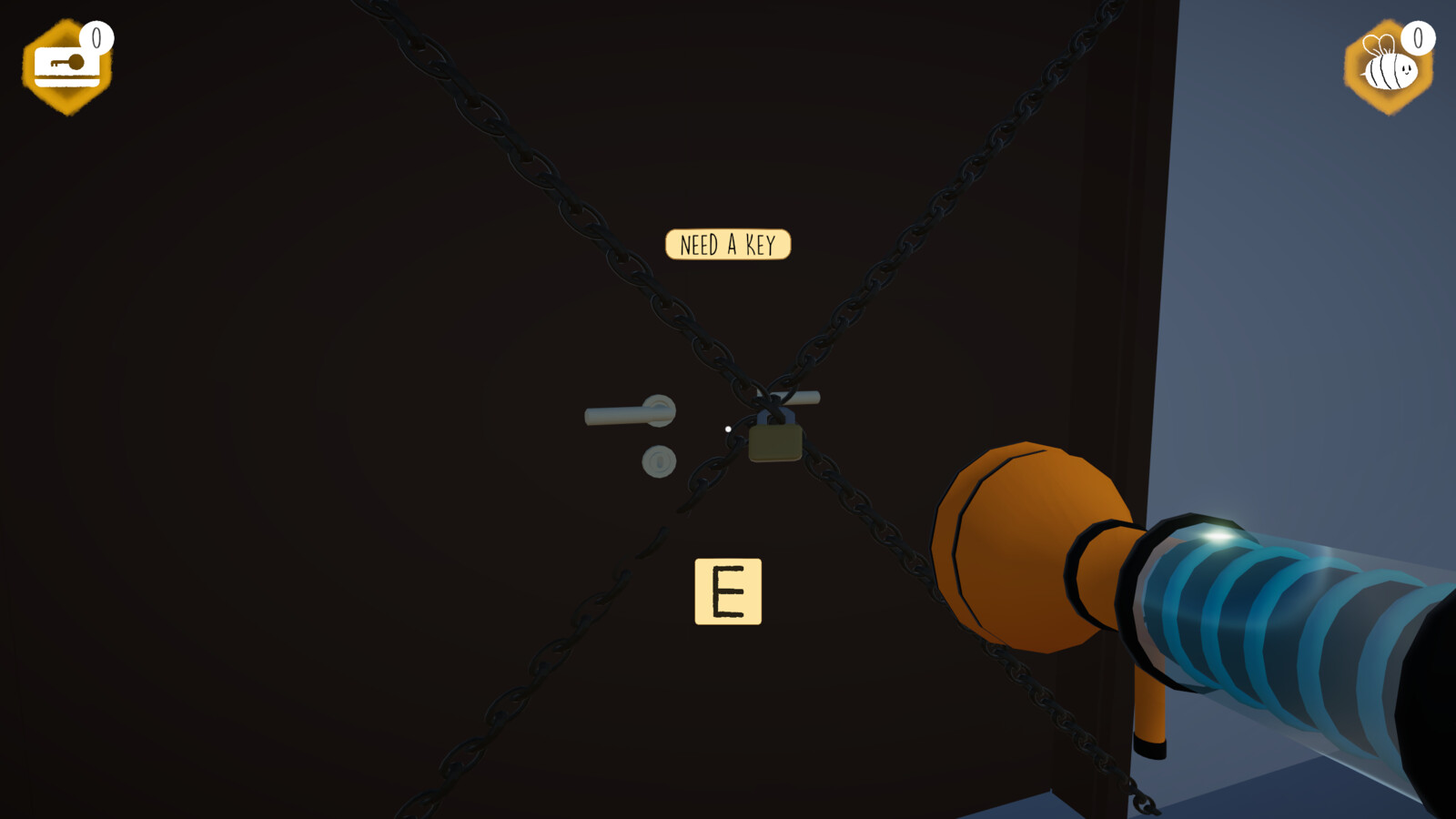 Information pop-up on HUD.