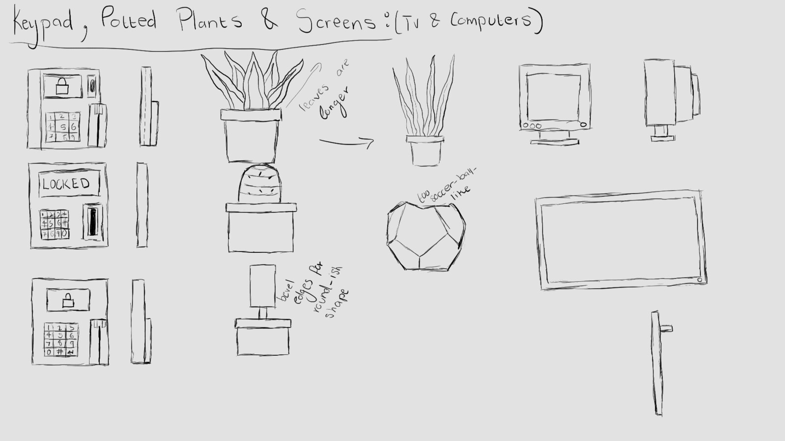 Offices Asset Sketches