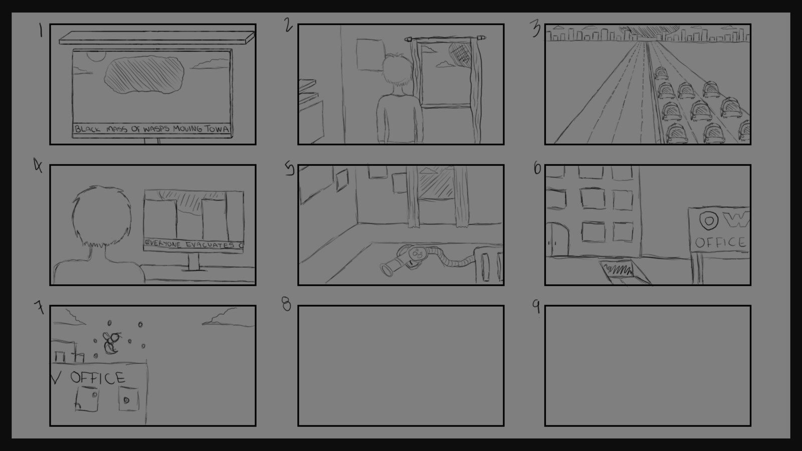 Storyboard Planning Sketches