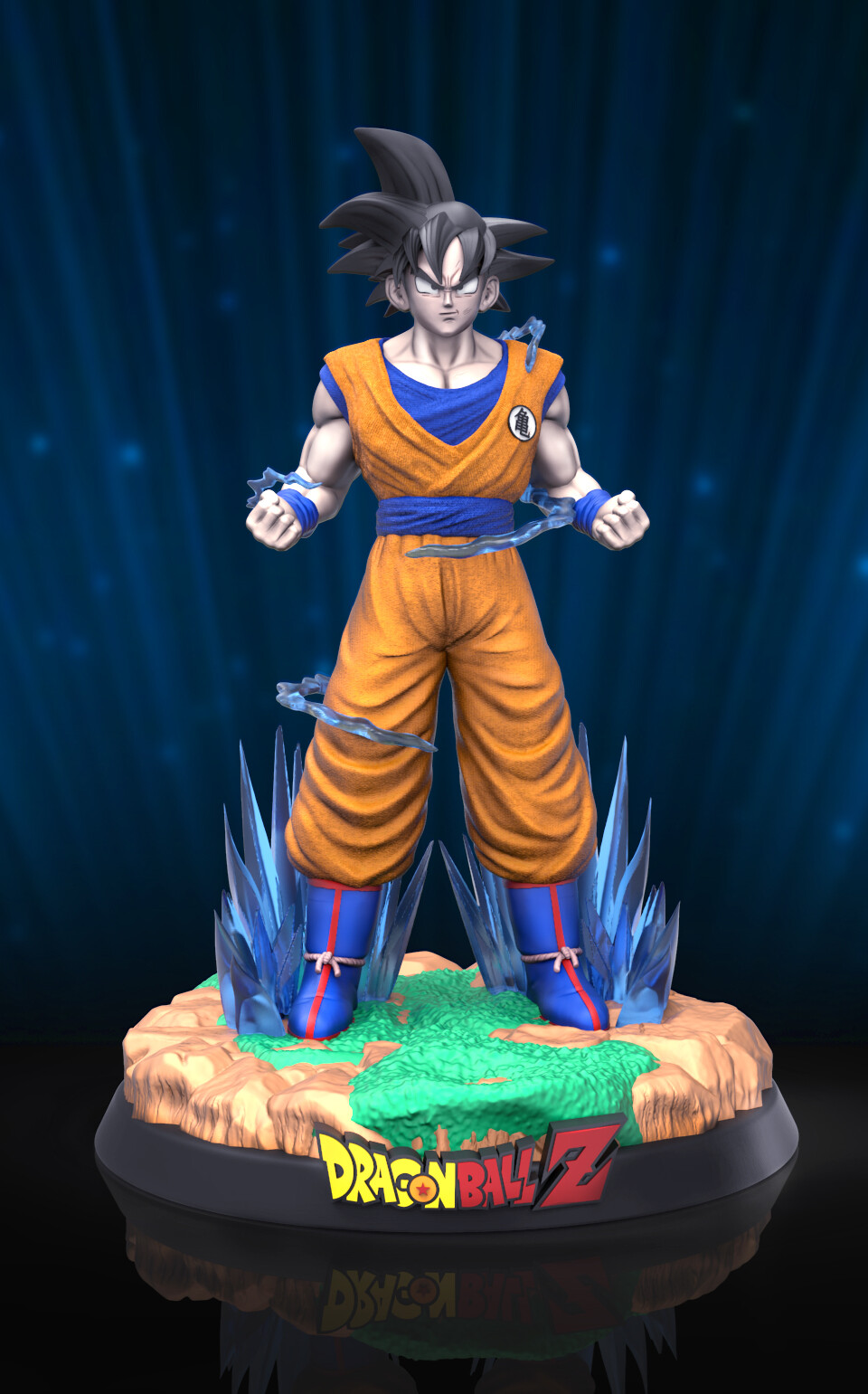 ArtStation - Goku for 3d Print, Fan Art