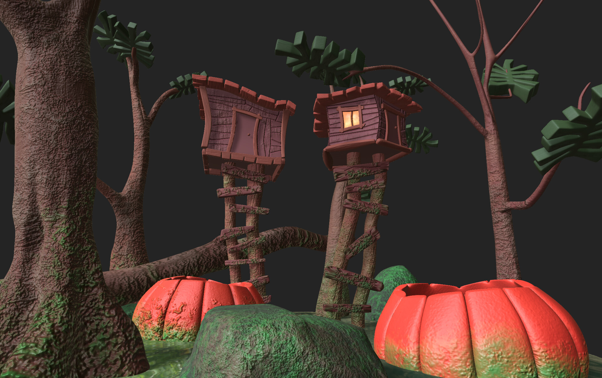 ArtStation Pumpkin Houses