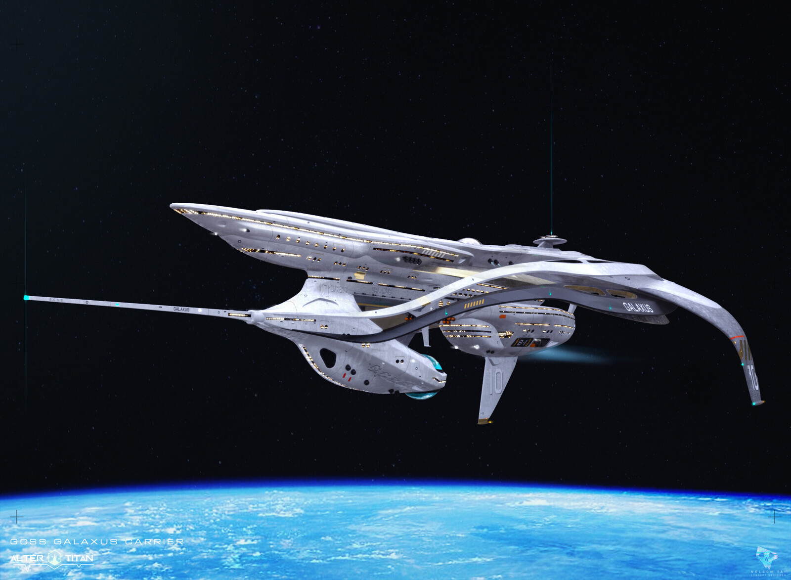 GCSS Galaxus Carrier Ship - where your Titans will train and travel!