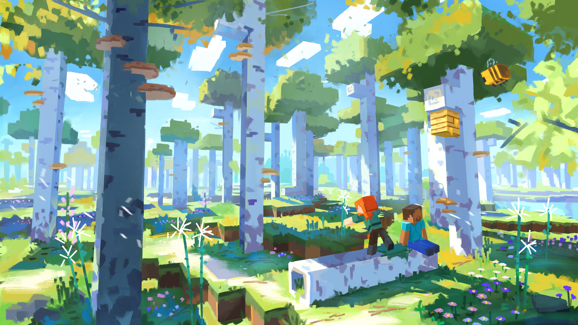 ArtStation - Minecraft Update Design Painting