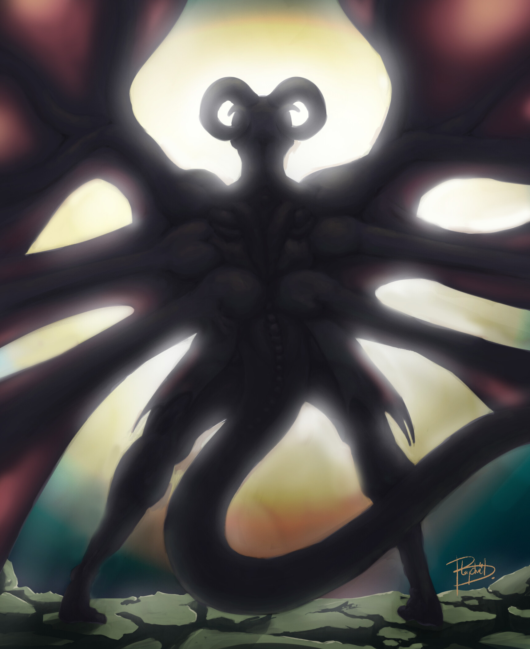 ArtStation Red Dragon tribute to William Blake