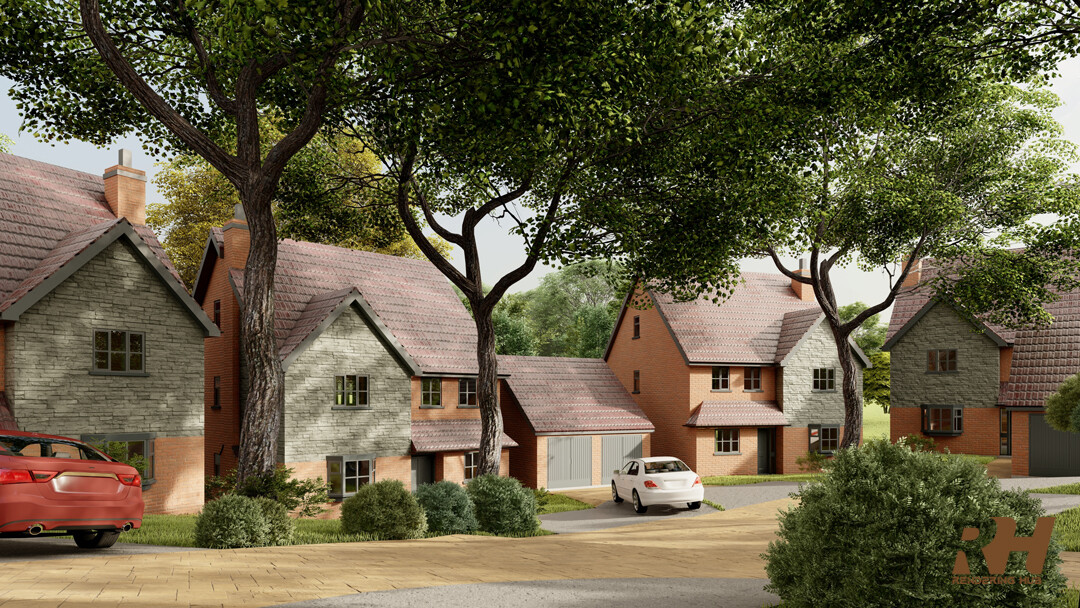 ArtStation - Residential House Exterior Rendering, Uk.