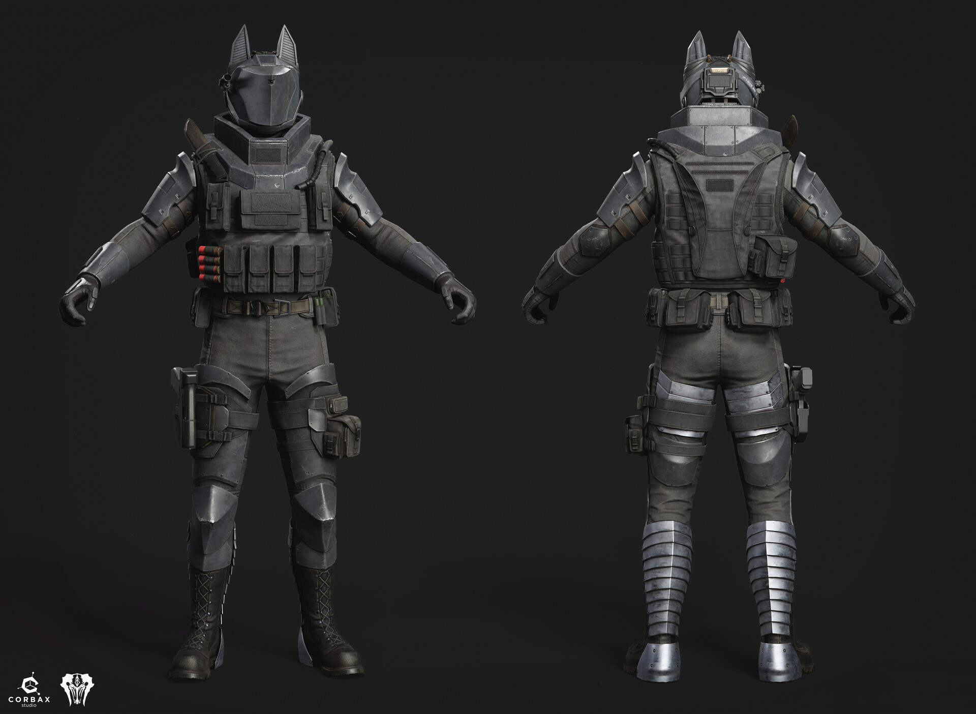 Corbax Studio - Modified Helldiver Armor