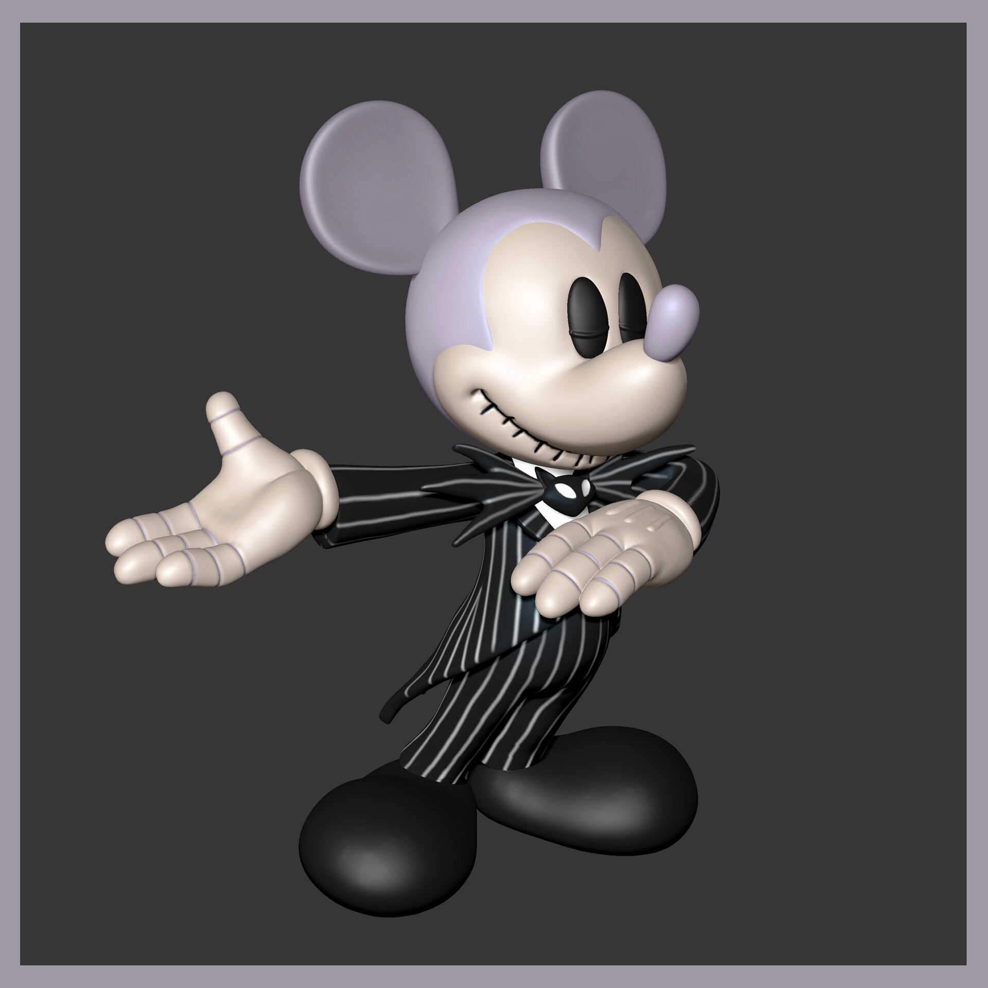 ArtStation - Mickey Mouse as Jack Skellington Fan Art