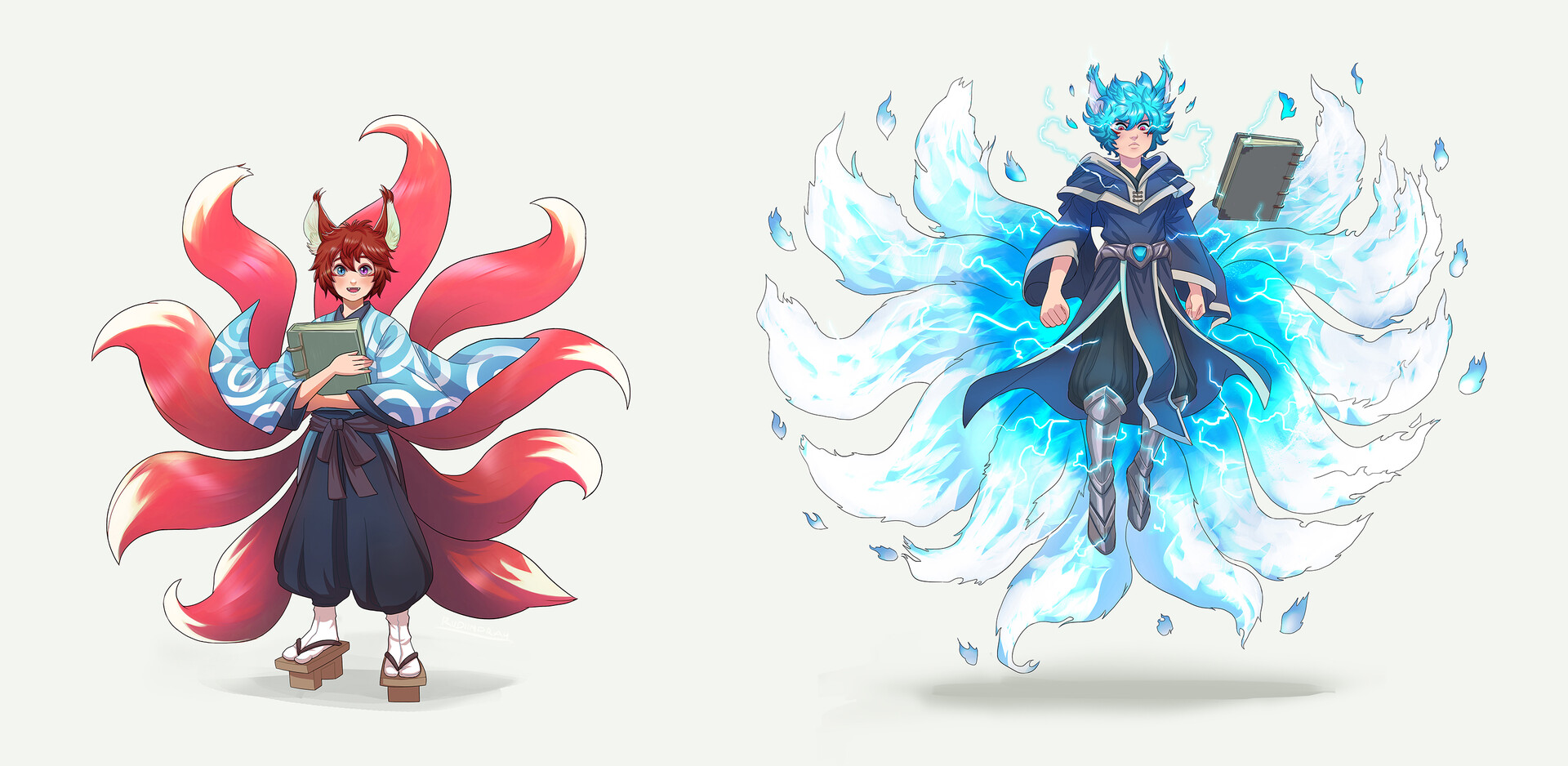 rudiindra4 D&D Emi Kinren the Kitsune princess