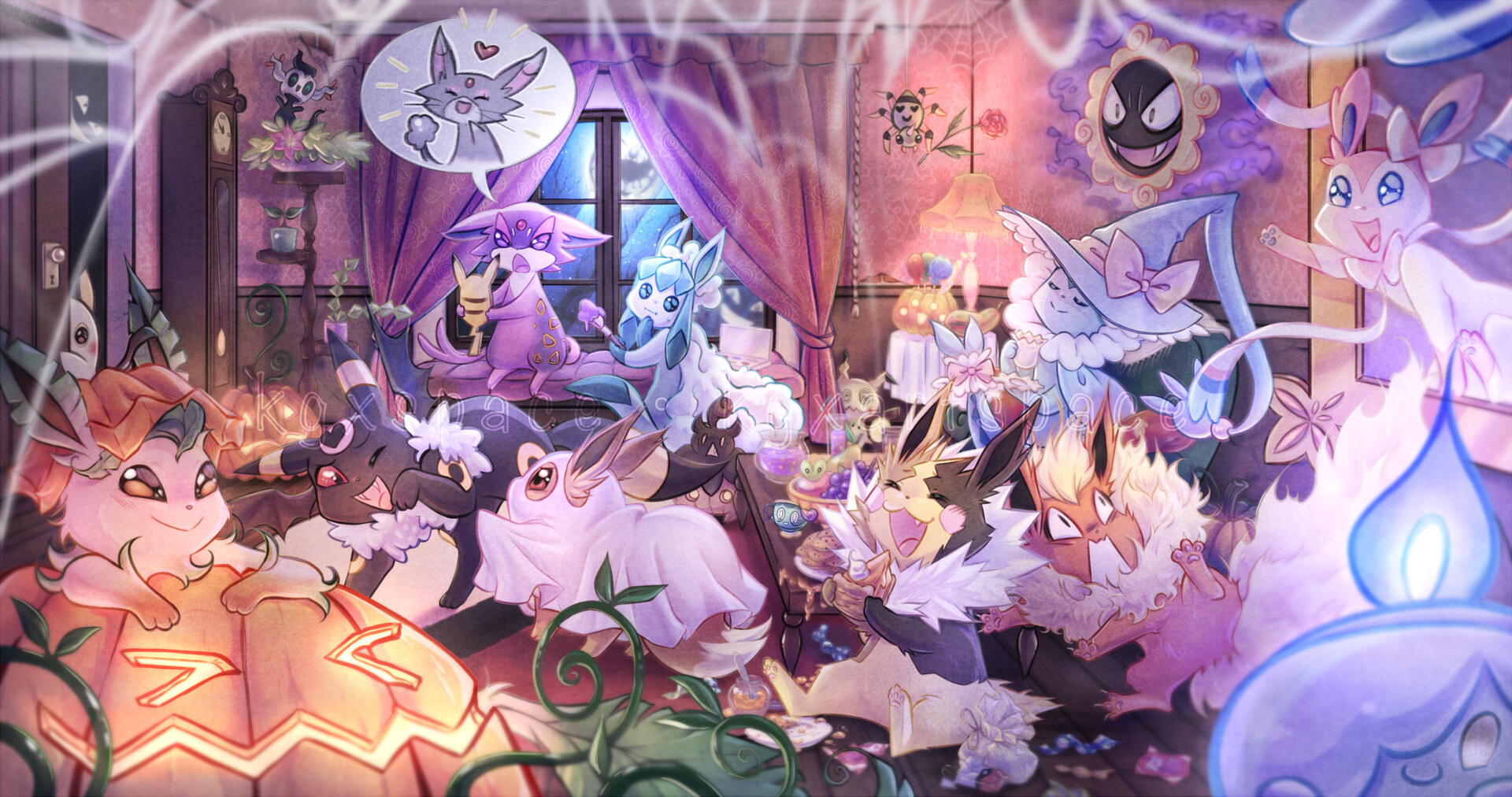 Pokemon sales halloween wallpaper