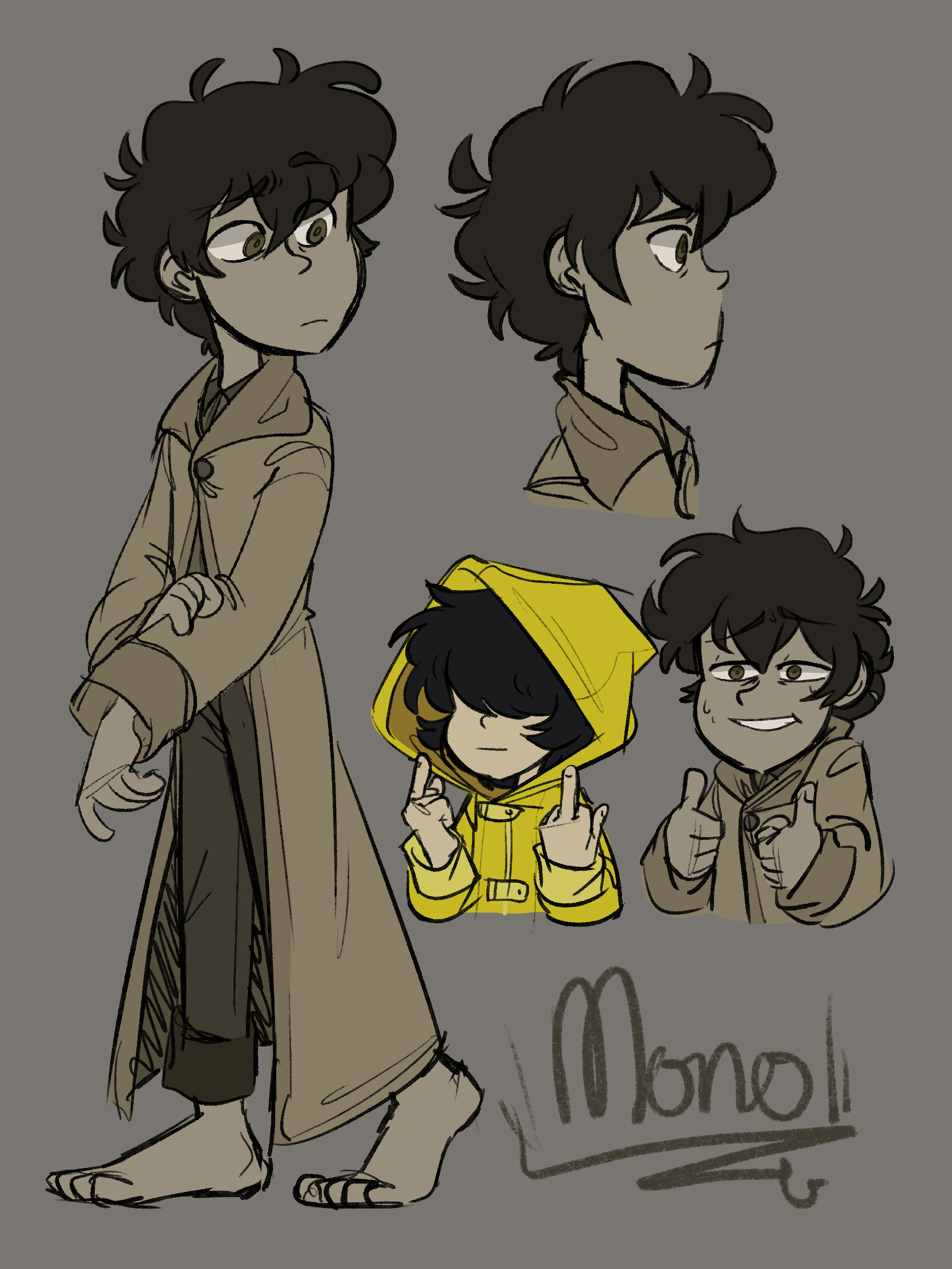 Mono Reference + Others  Little Nightmares 2 by StaticSyntax on DeviantArt