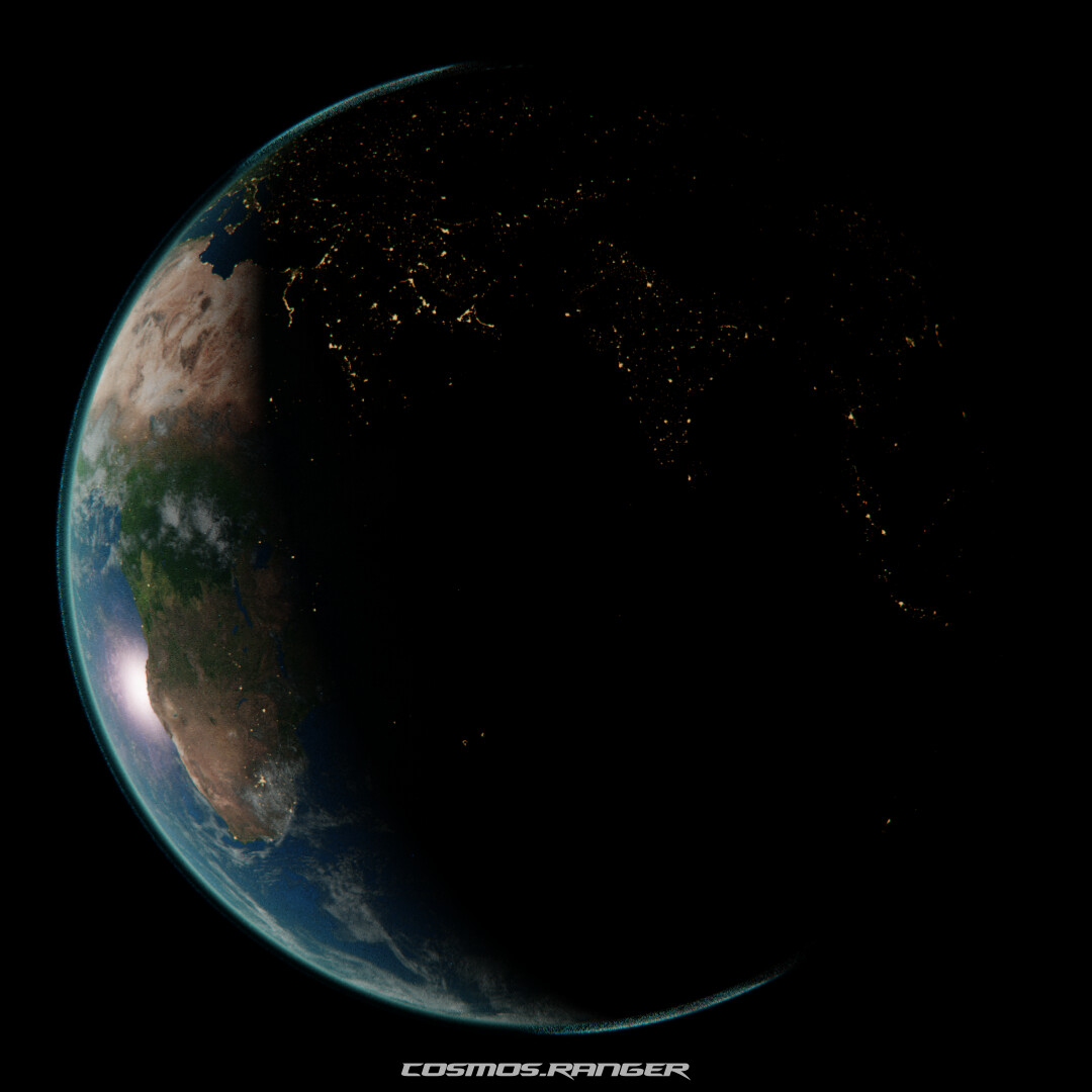 ArtStation A Pale Blue Dot The Earth