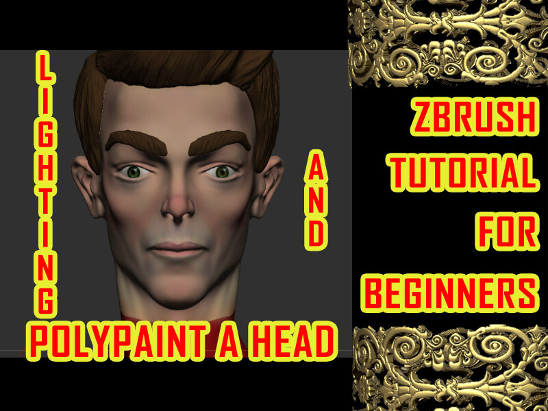 cgartistallrounder poly painting in Zbrush LIGHTING AND HAND