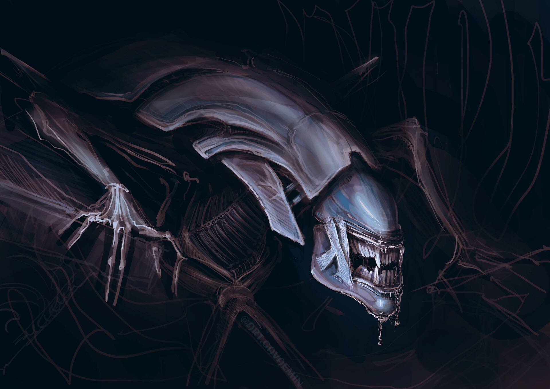Xenomorph Queen Redesign By Mythrilgolem1 On Deviantart