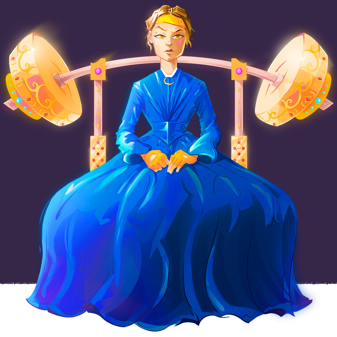 ArtStation - Lady MacBench - Nerd Fitness Journey App